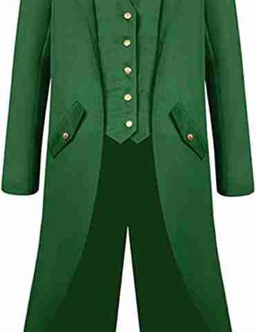 Halloween Gothic Green Medieval Tailcoat