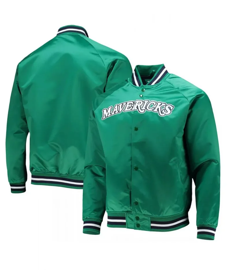 Hardwood Classics Dallas Mavericks Green Jacket