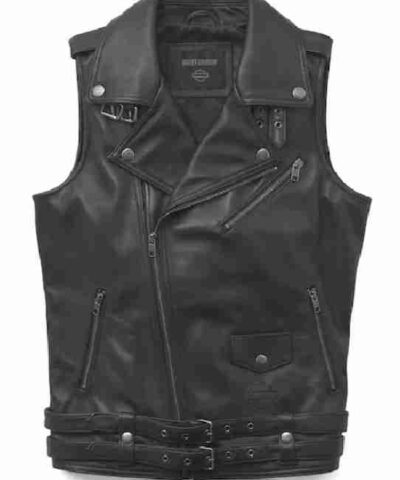 Harley Davidson Motorcycle Biker Leather Vest