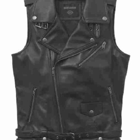 Harley Davidson Motorcycle Biker Leather Vest