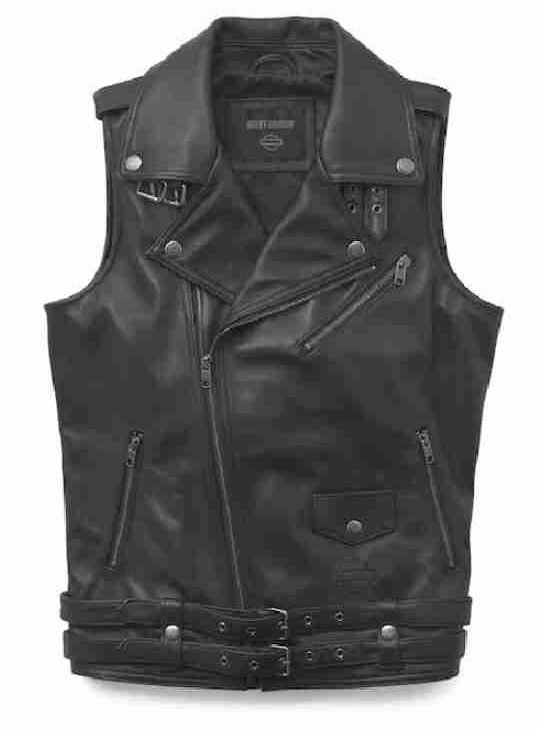 Harley Davidson Motorcycle Biker Leather Vest