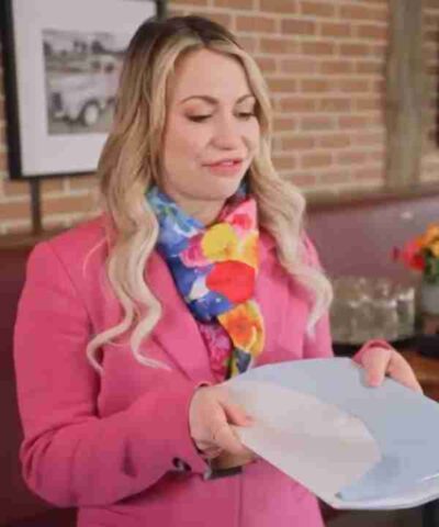 Hazel Thompson Planning for Joy Pink Coat