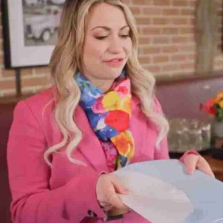 Hazel Thompson Planning for Joy Pink Coat