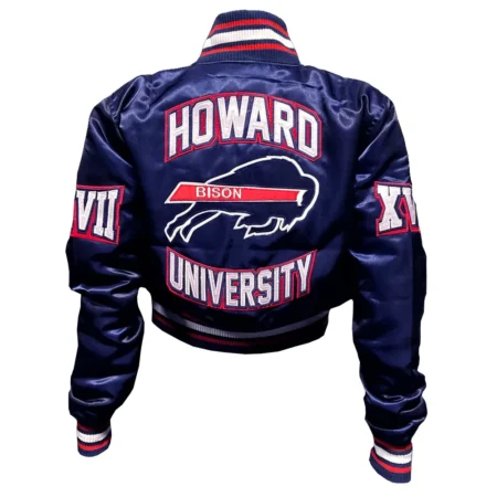Howard University Bison Bomber Blue Jacket