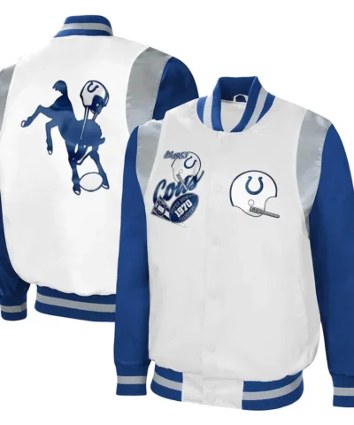 Indianapolis Colts The All American Full Snap Retro Jacket
