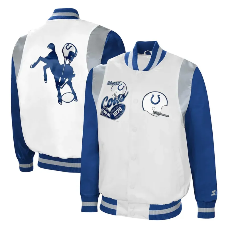 Indianapolis Colts The All American Full Snap Retro Jacket