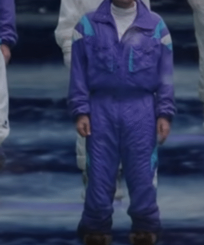 It Was A Masked Christmas Jimmy Fallon Purple Jumpsuit 1