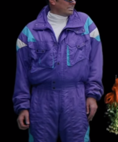 It Was A Masked Christmas Jimmy Fallon Purple Jumpsuit
