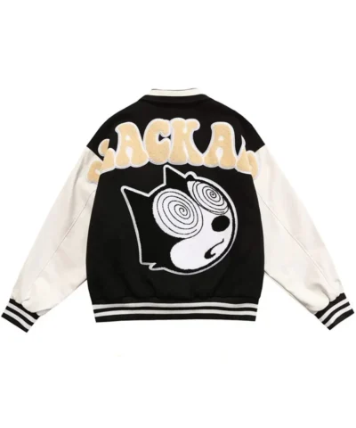 Its Better with Fries Blackair Letterman Black Jackets