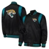 Jacksonville Jaguars Teal and Black Satin Jacket