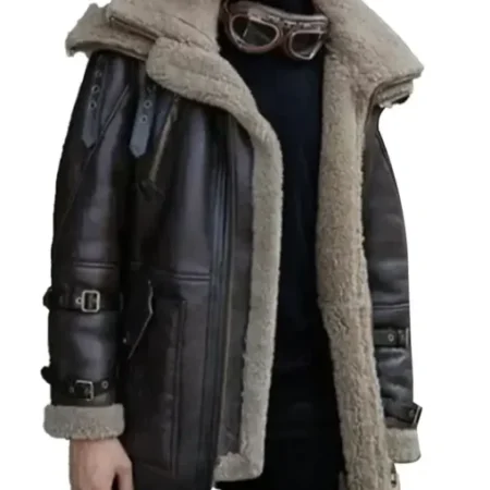 Jordan Double Collar Heavy Weight Shearling Coat 1