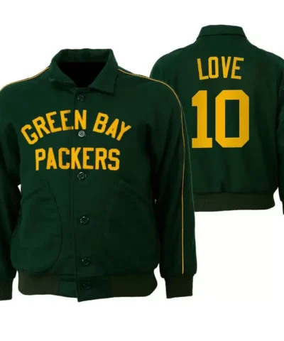 Jordan Love Green Bay Packers NFL Varsity Jacket