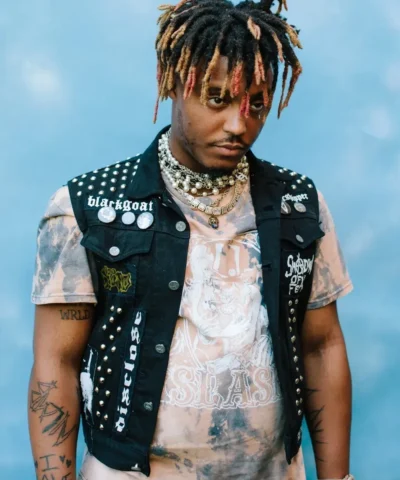 Juice Wrld Black Denim Vest
