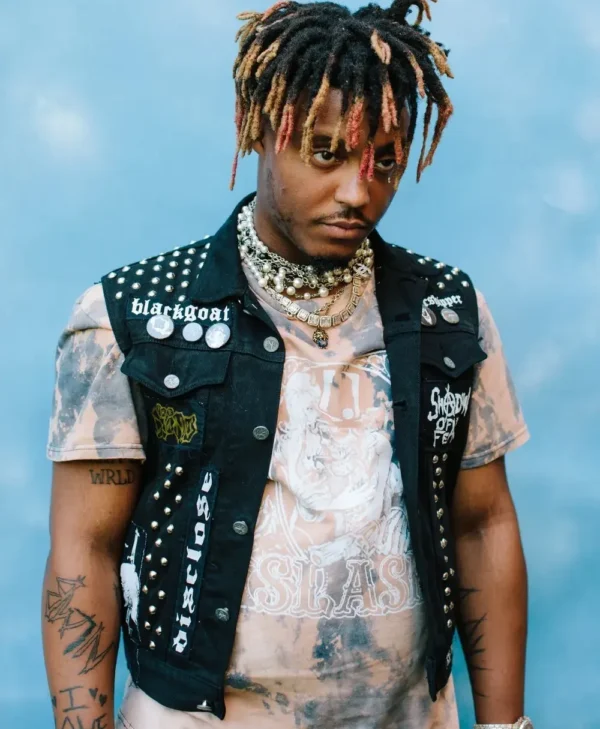 Juice Wrld Black Denim Vest