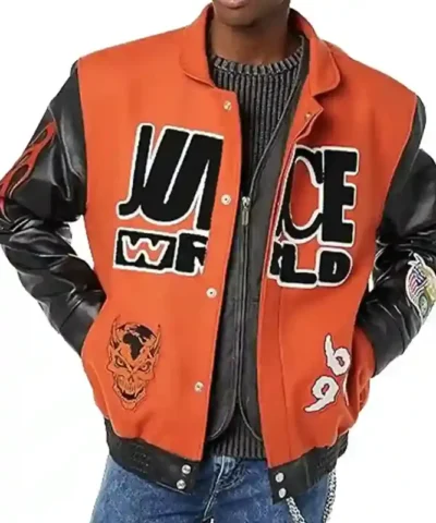 Juice Wrld Wool Leather Varsity Jacket