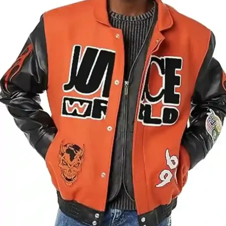 Juice Wrld Wool Leather Varsity Jacket