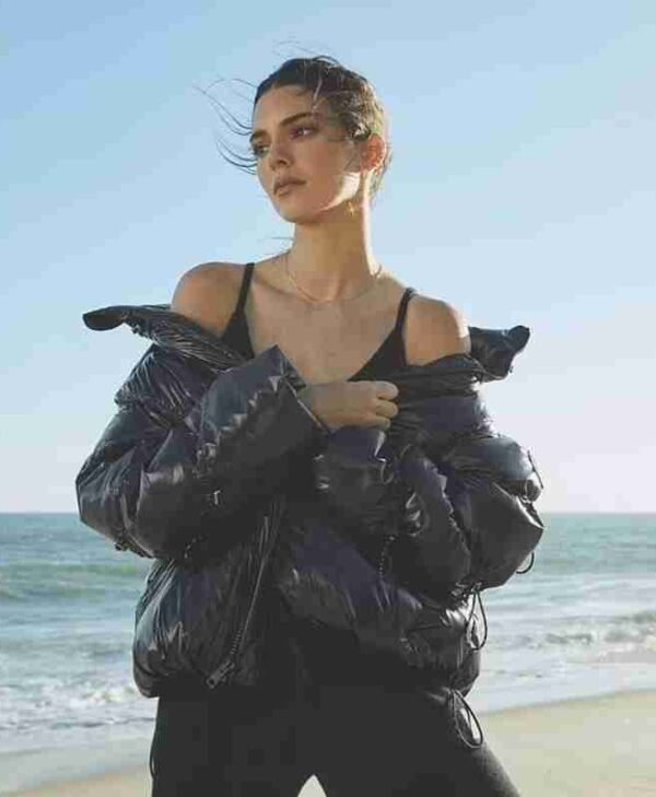 Kendall Jenner Black Puffer Jacket