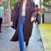 Kendall Jenner Brown Knee length Coat