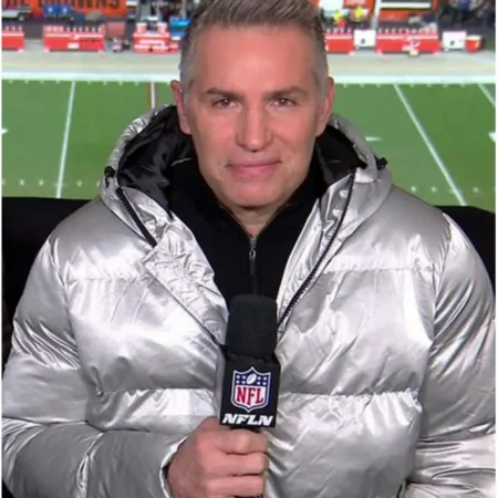 Kurt Warner Puffer Silver Hooded Jacket