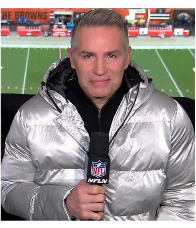 Kurt Warner Puffer Silver Hooded Jacket