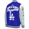 LA Dodgers Franchise Gray and Royal Blue Varsity Jackets