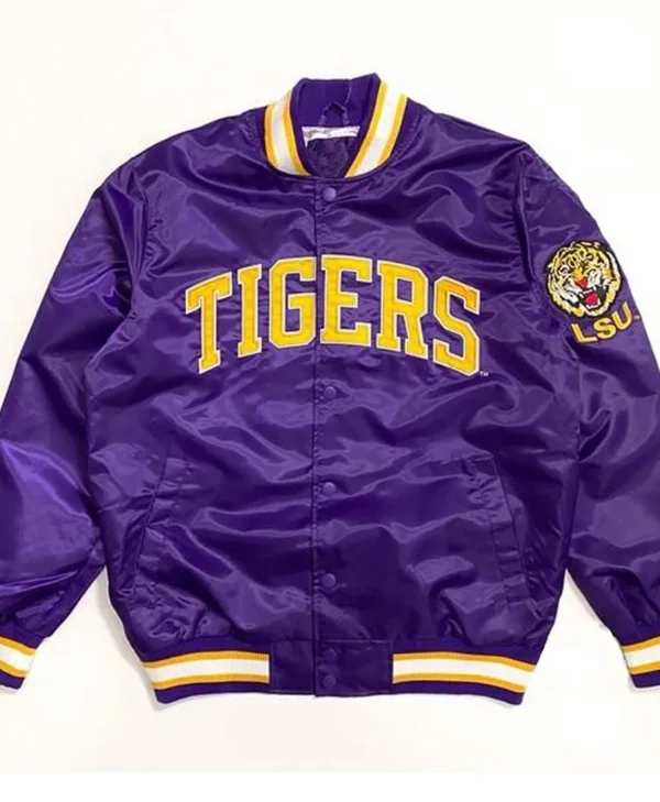 LSU Tigers Purple Satin Jacket