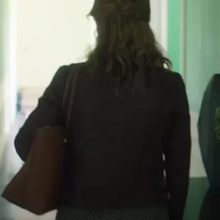 Lesley Manville Moonflower Murders Brown Jacket 1