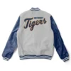 Letterman Detroit Tigers Blue and Grey Jackets