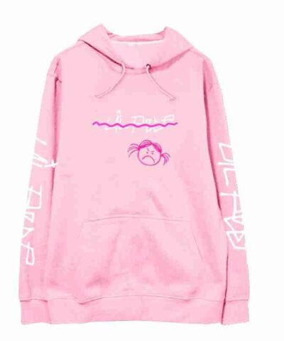 Lil Peep Angry Girl Pink Hoodie