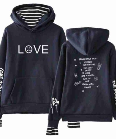 Lil Peep Come Over When Youre Sober Blue Hoodie