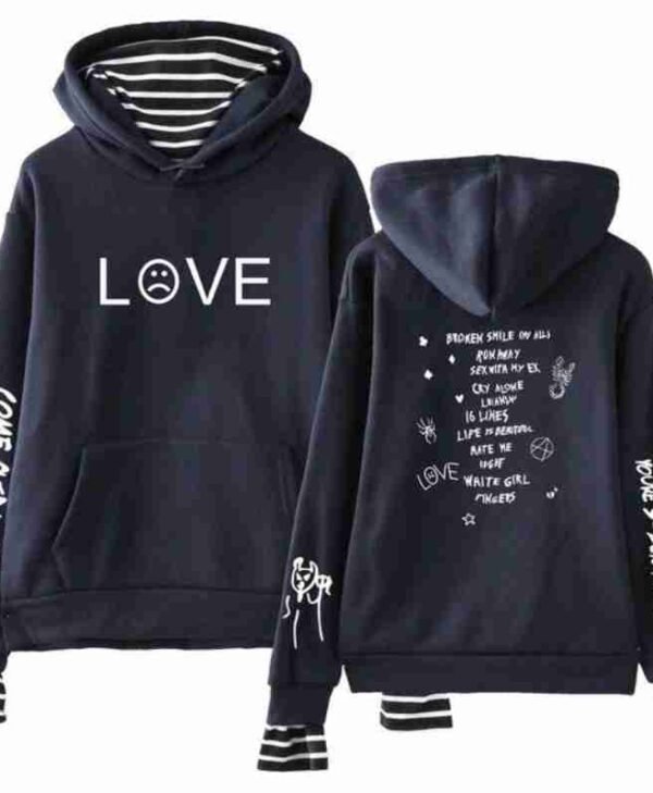 Lil Peep Come Over When Youre Sober Blue Hoodie