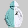 Lil Peep Graphic Half Colored Blue Hoodie