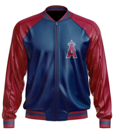 Los Angeles Angels MLB Leather Bomber Jacket