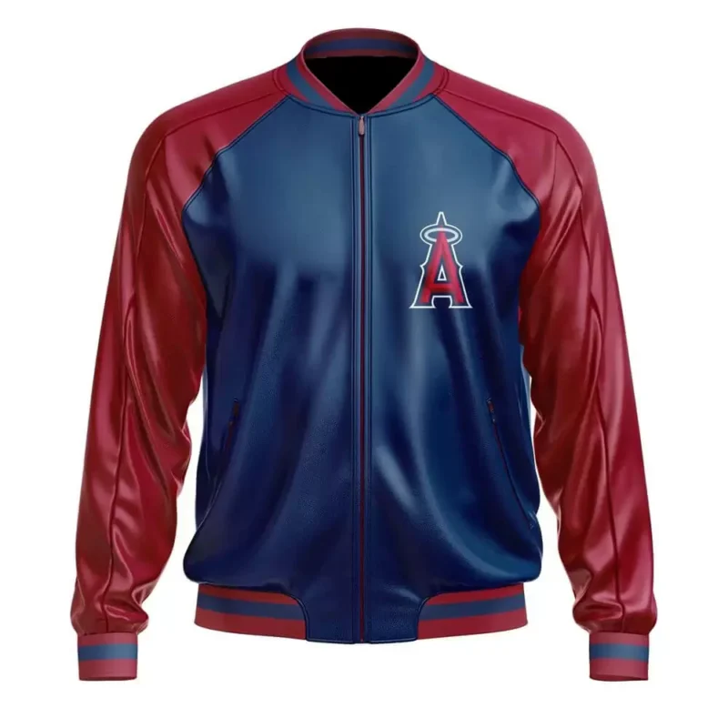 Los Angeles Angels MLB Leather Bomber Jacket