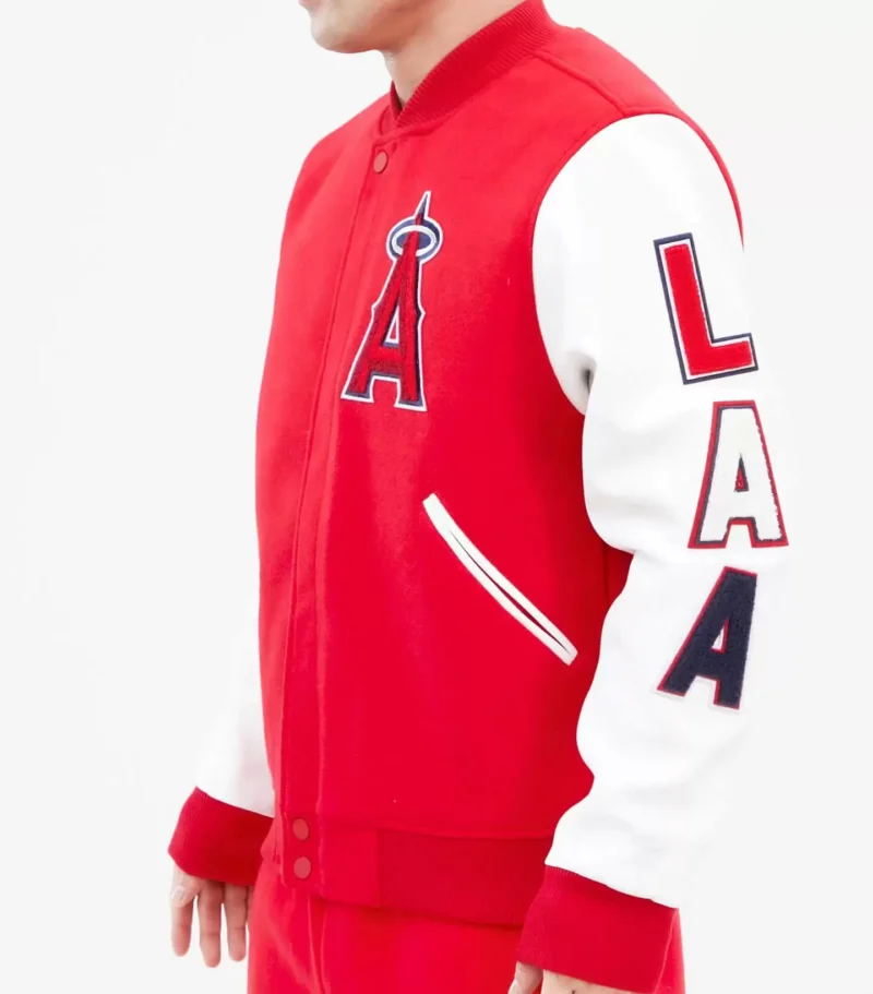 Los Angeles Angels Red And White Jacket