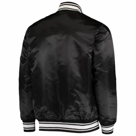 Los Angeles Chargers Black Satin Jackets scaled 1