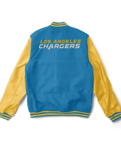 Los Angeles Chargers Light Blue And Yellow Varsity Jackets