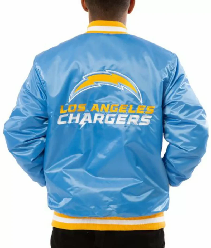 Los Angeles Chargers Light Blue Satin Jackets