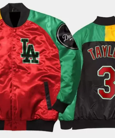 Los Angeles Dodgers Chris Taylor Satin Jacket