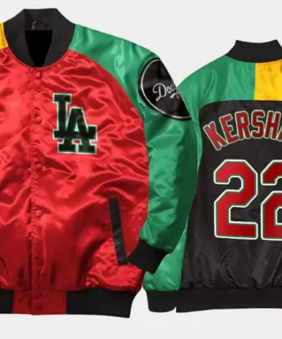 Los Angeles Dodgers Clayton Kershaw Satin Jacket