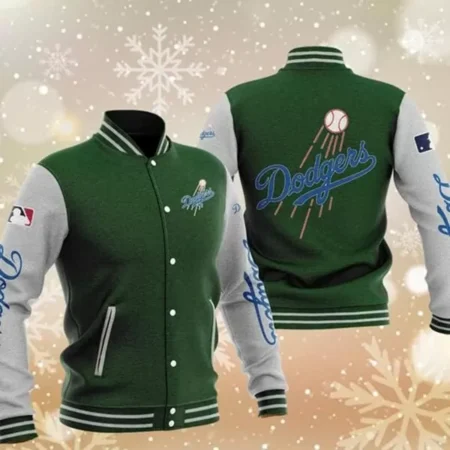 Los Angeles Dodgers Green Baseball Varsity Jacket