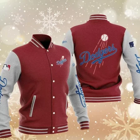 Los Angeles Dodgers Maroon Baseball Varsity Jacket