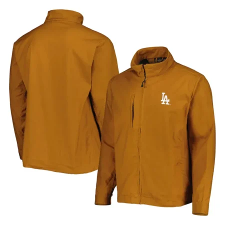 Los Angeles Dodgers Tri Blend Tan Brown Jacket