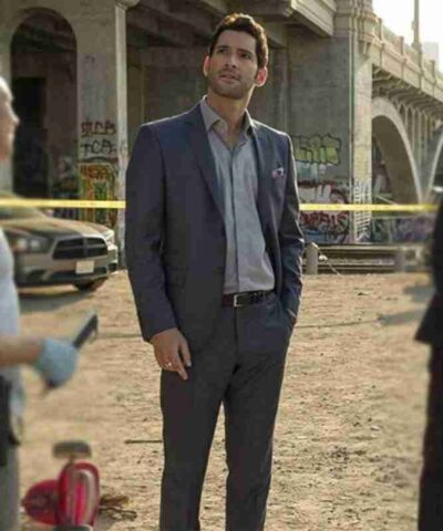 Lucifer Morningstar Grey Suit