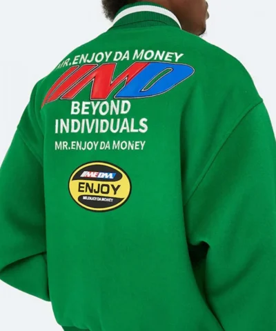 MEDM DA Money Letterman Green Jacket