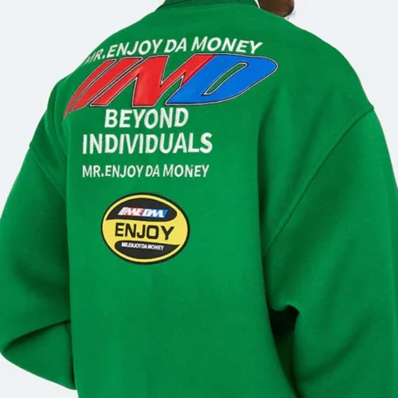 MEDM DA Money Letterman Green Jacket