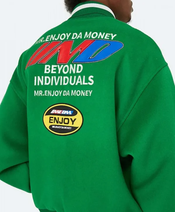 MEDM DA Money Letterman Green Jacket