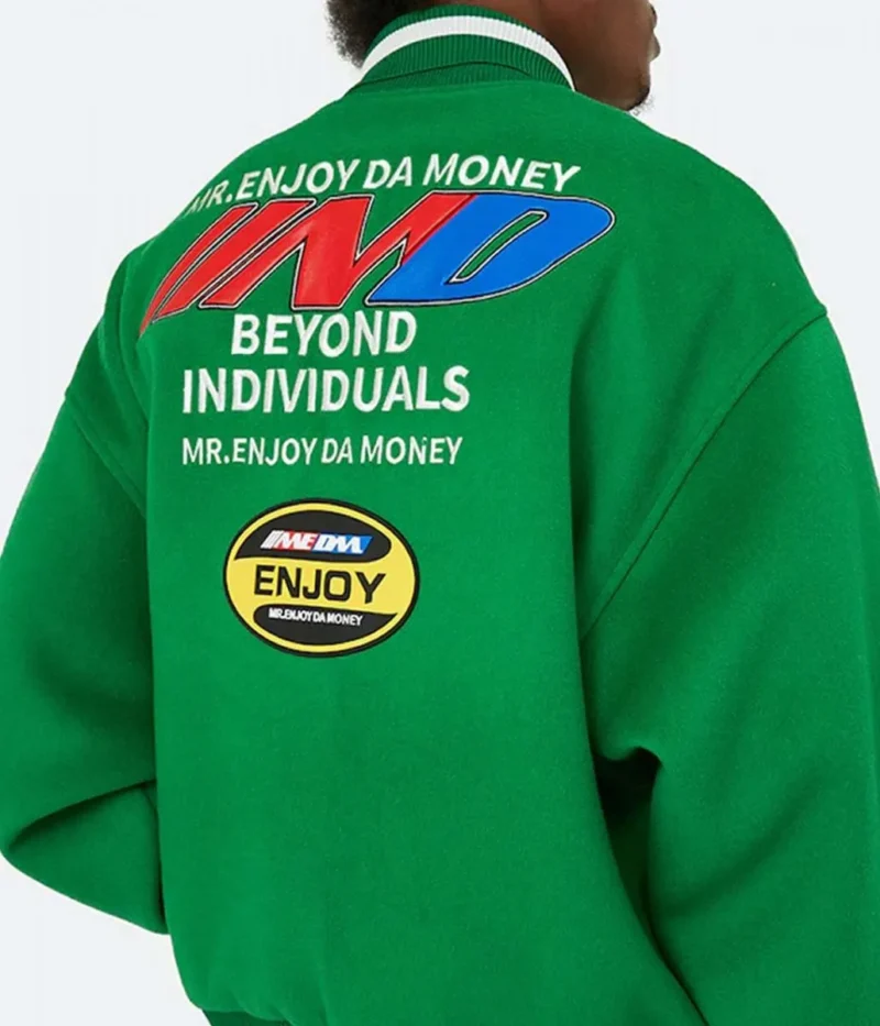 MEDM DA Money Letterman Green Jacket