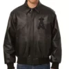 MLB Black Los Angeles Angels Leather Jacket