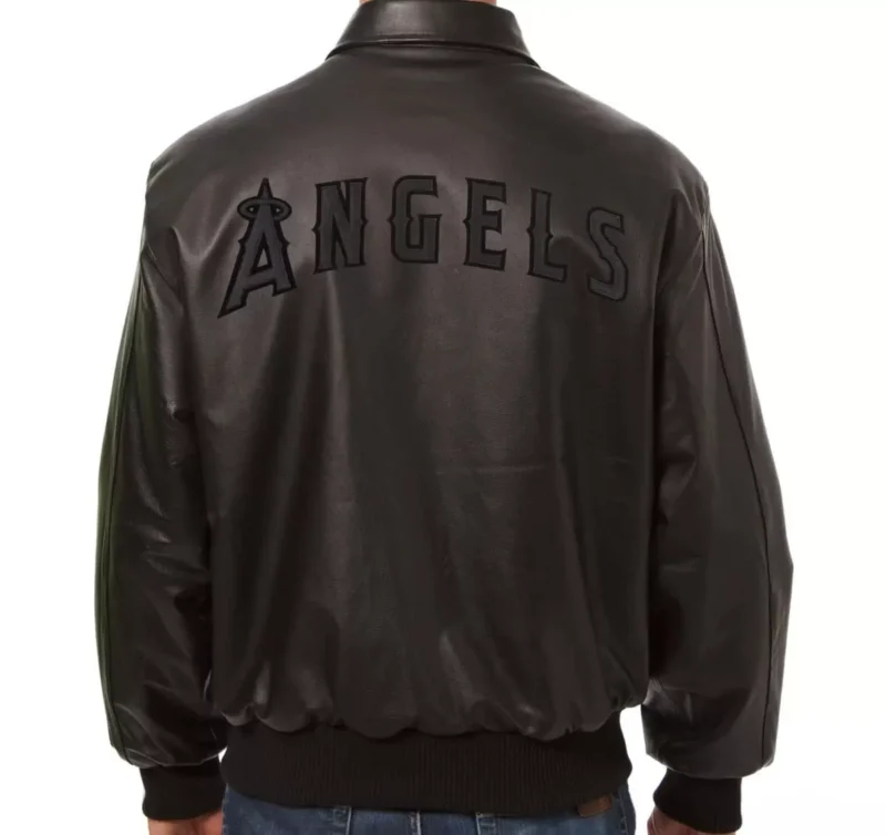 MLB Black Los Angeles Angels Leather Jackets